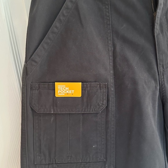 SAVANE ~ Men’s Black Cargo Utility Shorts with ample storage pockets size 34 - Picture 3 of 9